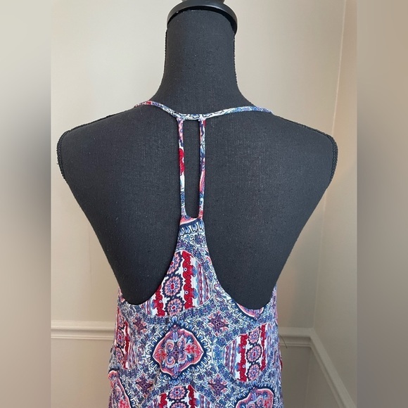 Dee Elle Red White Blue Sleeveless Tunic Dress Size S - Picture 6 of 8